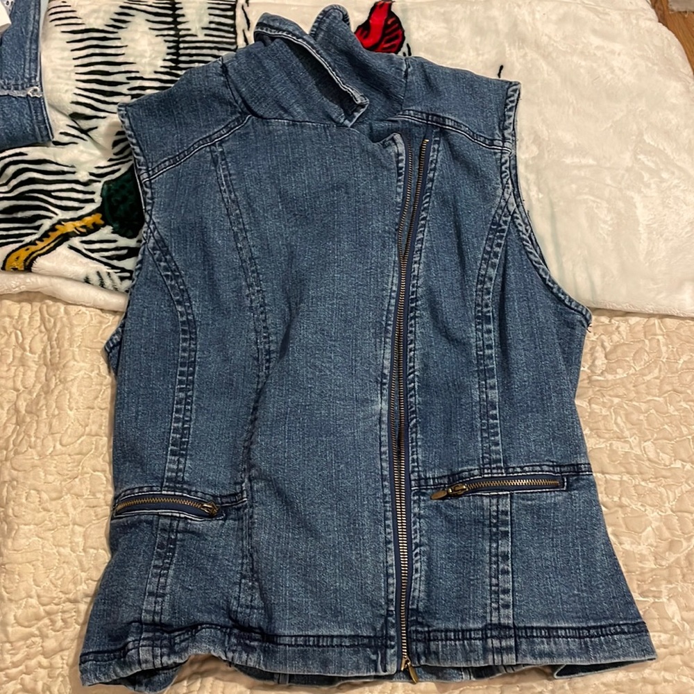 women’s jean vest